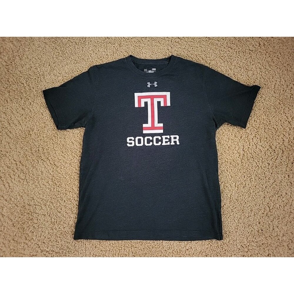 Under Armour Men's T-Shirt Short Sleeve Size L Athletic Graphic Logo Shirt Gray